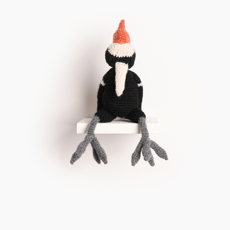 woodpecker bird crochet amigurumi project pattern kerry lord Edward's menagerie